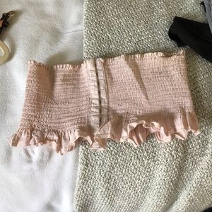 urban outfitter pale pink corset top